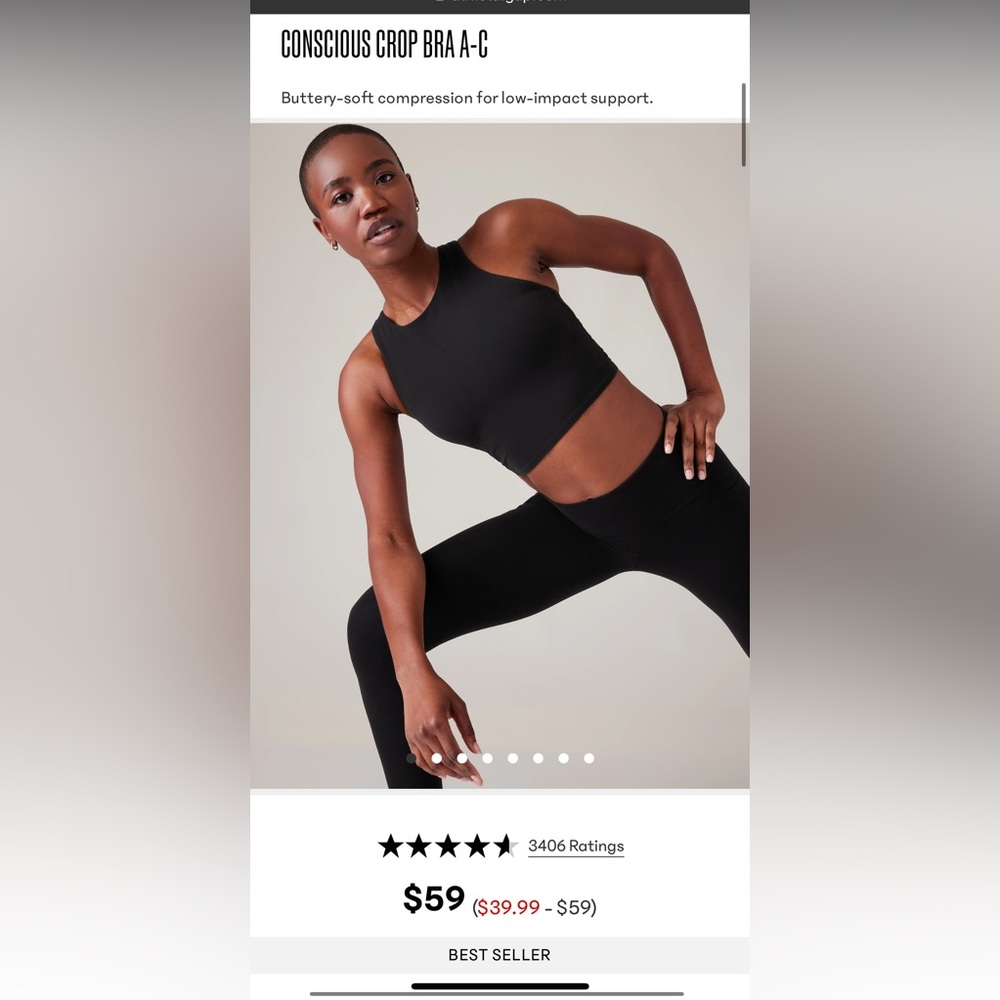 Athleta Conscious Crop